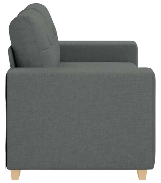 Sötétszürke szövet loveseat kanapé 160x77x82 cm