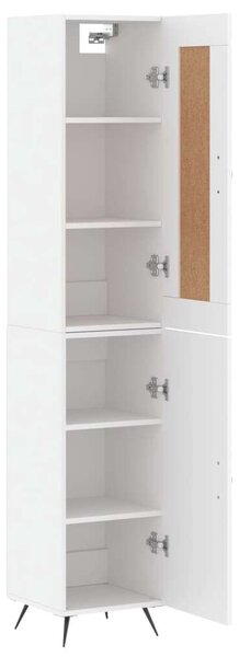 VIDAXL - Fehér Fa Magasszekrény - 180 cm