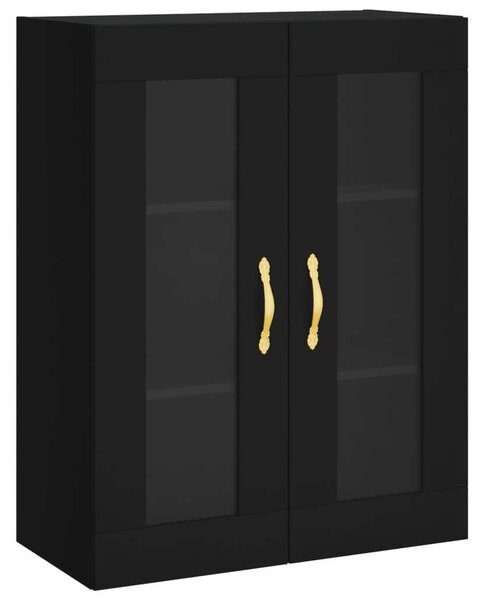VIDAXL - Falra Szerelhető Szekrény - Fekete - 2 db - 69,5x34x90 cm
