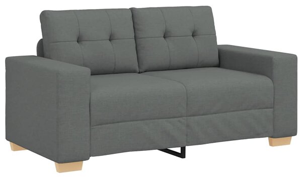 Sötétszürke szövet loveseat kanapé 160x77x82 cm