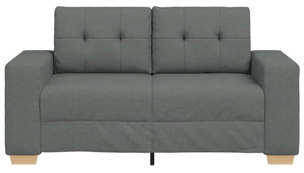 Sötétszürke szövet loveseat kanapé 160x77x82 cm