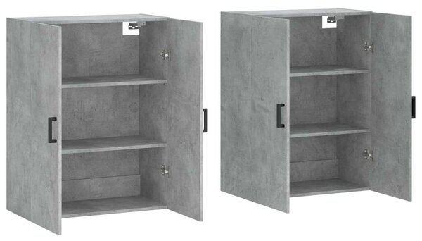 VidaXL 2 db betonszürke faliszekrény 69, x 34 x 90 cm