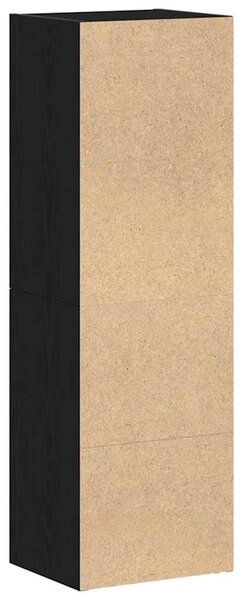 Fekete tölgy szerelt fa könyvespolc 36x30x114 cm