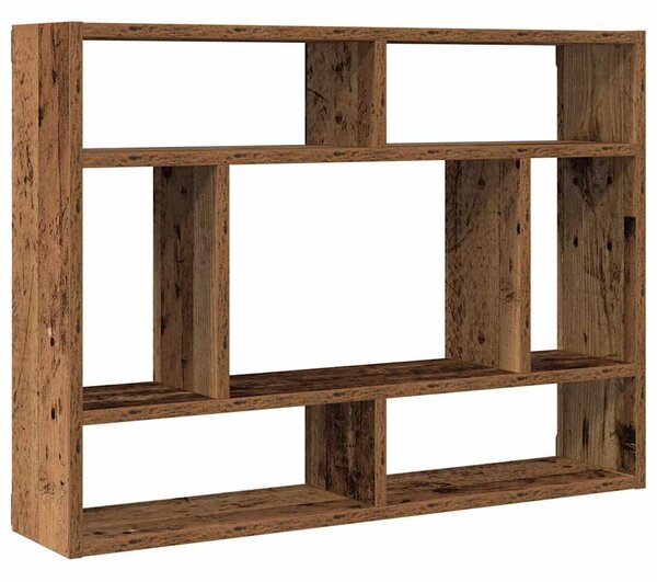 Antik fa szerelt fa fali polc 75x16x55 cm