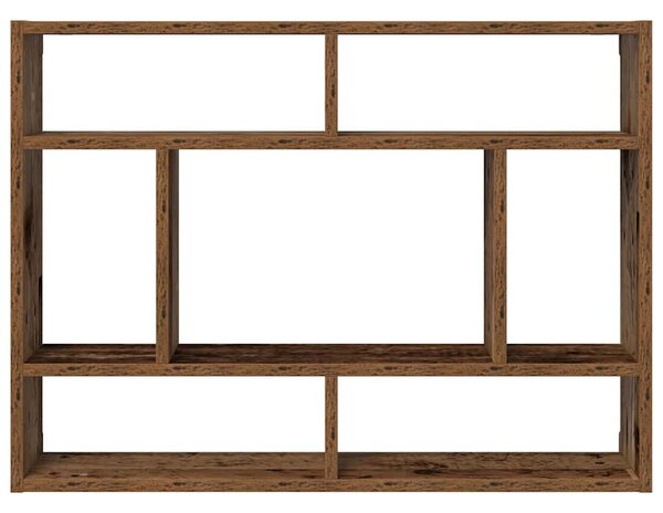 Antik fa szerelt fa fali polc 75x16x55 cm