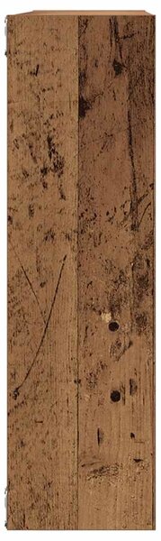 Antik fa szerelt fa fali polc 75x16x55 cm