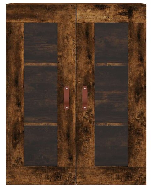 VIDAXL - Fali Szekrénypár - Füstös Tölgy - 69,5x34x90 cm