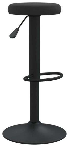 VidaXL 2 db fekete bársony bárszék