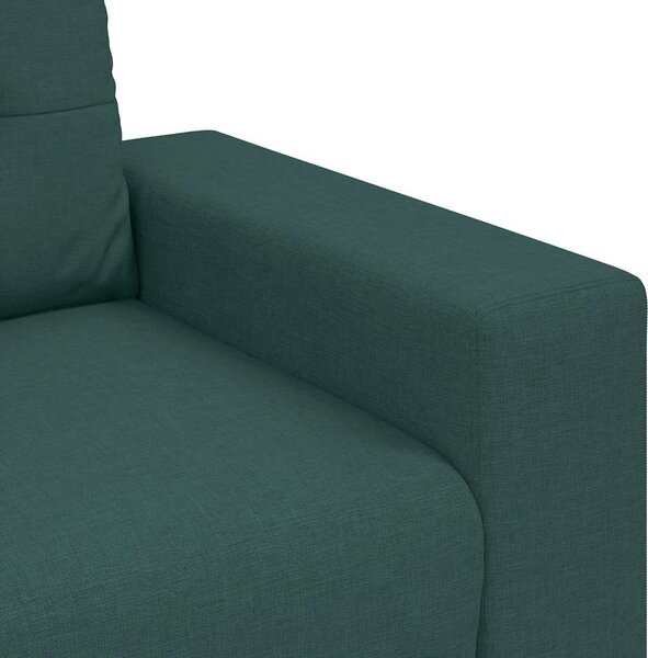 Sötétzöld szövet loveseat kanapé 180x77x82 cm