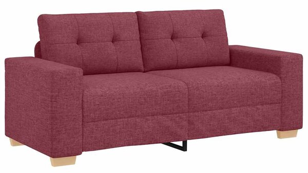Borvörös szövet loveseat kanapé 180x77x82 cm
