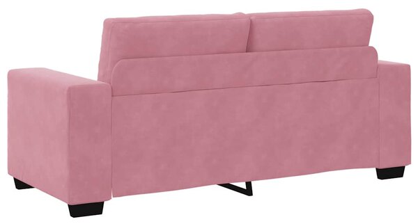 Rózsaszín bársony loveseat kanapé 180x77x82 cm