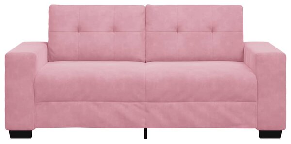 Rózsaszín bársony loveseat kanapé 180x77x82 cm