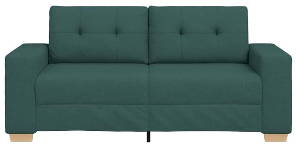 Sötétzöld szövet loveseat kanapé 180x77x82 cm