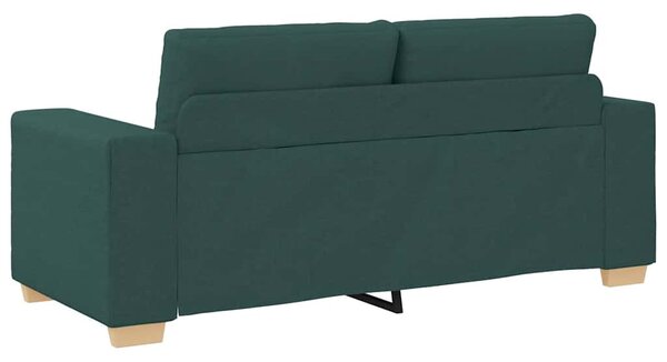 Sötétzöld szövet loveseat kanapé 180x77x82 cm