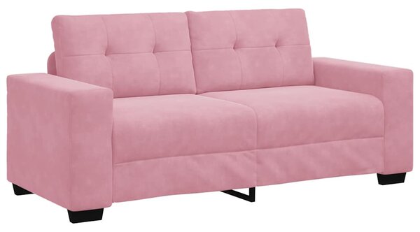 Rózsaszín bársony loveseat kanapé 180x77x82 cm