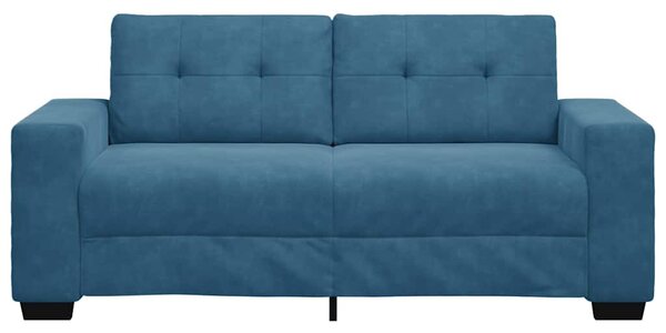 Kék bársony loveseat kanapé 180x77x82 cm