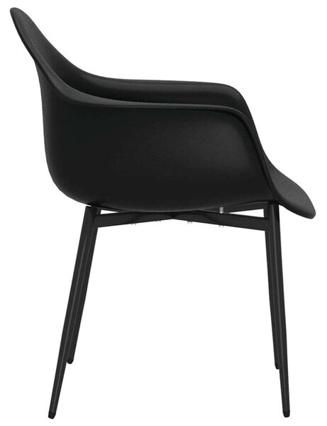 Minimalista Fekete Karfás Étkezőszék - 6 db