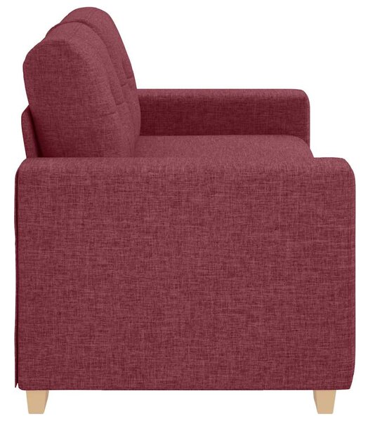 Borvörös szövet loveseat kanapé 180x77x82 cm