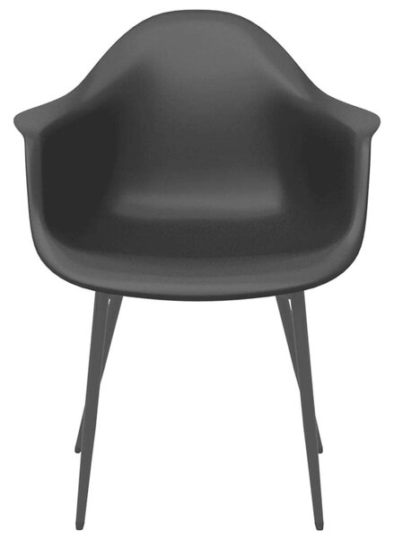 Minimalista Fekete Karfás Étkezőszék - 6 db