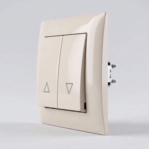 Zsaluzia Kapcsoló Kerettel OSTE JNH009-W BEIGE