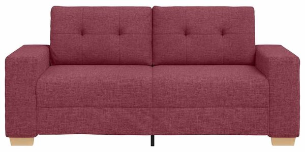Borvörös szövet loveseat kanapé 180x77x82 cm