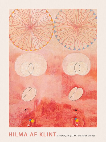 Festmény reprodukció The Very First Abstract Collection, The 10 Largest (No.9 in Pink) - Hilma af Klint, (30 x 40 cm)