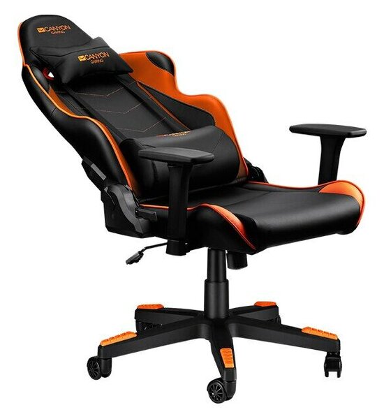 Canyon Deimos Gamer szék - Fekete/Narancssárga