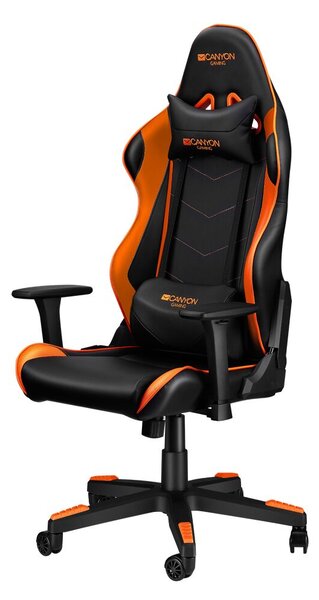 Canyon Deimos Gamer szék - Fekete/Narancssárga