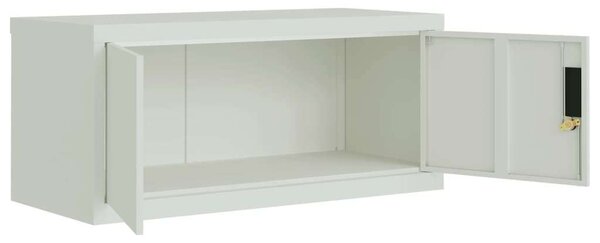 VidaXL világosszürke acél irattartó szekrény 90x40x110 cm