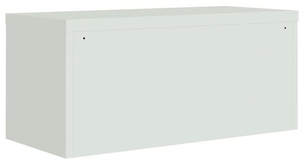 VidaXL világosszürke acél irattartó szekrény 90x40x110 cm