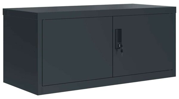 VidaXL antracitszürke acél irattartó szekrény 90x40x110 cm