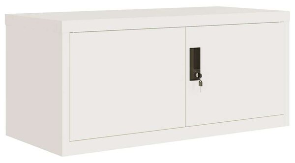 VidaXL Irattartó Szekrény - Acél - Fehér - 90x40x220 cm