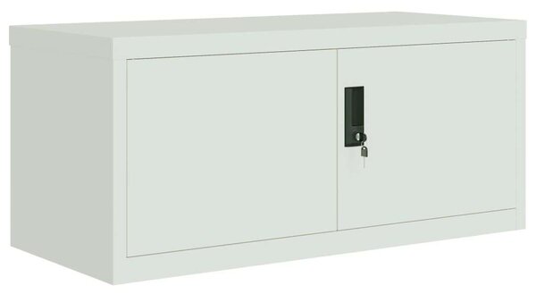 VidaXL világosszürke acél irattartó szekrény 90x40x240 cm