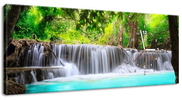 Gario Órás falikép Gyönyöru vízesés Thaiföldön Méret: 100 x 40 cm