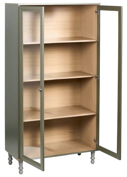Üveges vitrin TINGLEDALE 80 cm Zöld