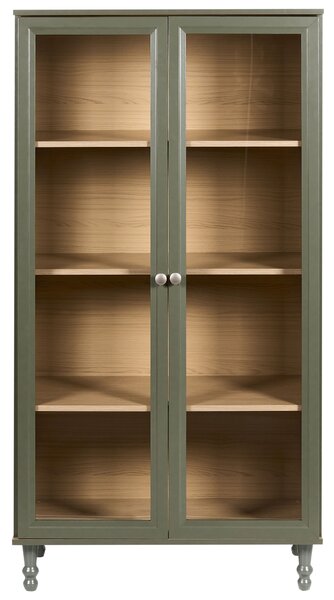 Üveges vitrin TINGLEDALE 80 cm Zöld