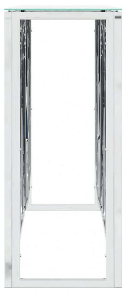 VidaXL Tálalóasztal - Üveg és Rozsdamentes Acél - 110x30x70 cm