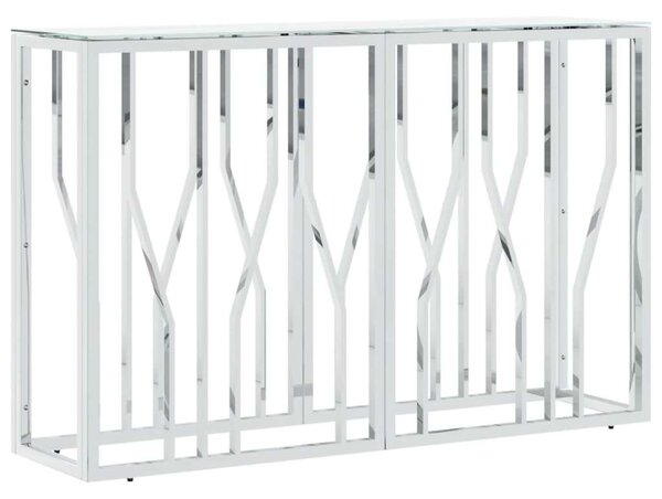 VidaXL Tálalóasztal - Üveg és Rozsdamentes Acél - 110x30x70 cm