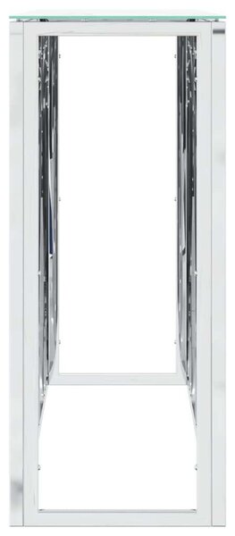 VidaXL Tálalóasztal - Üveg és Rozsdamentes Acél - 110x30x70 cm