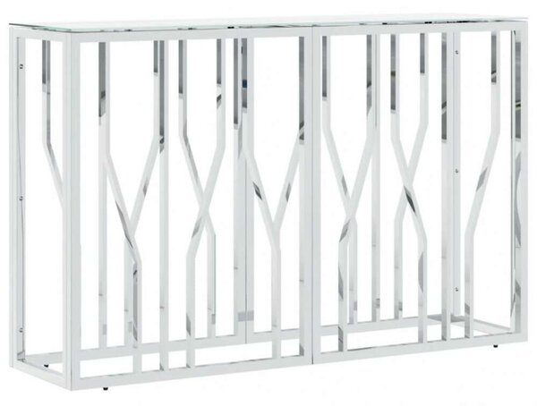 VidaXL Tálalóasztal - Üveg és Rozsdamentes Acél - 110x30x70 cm