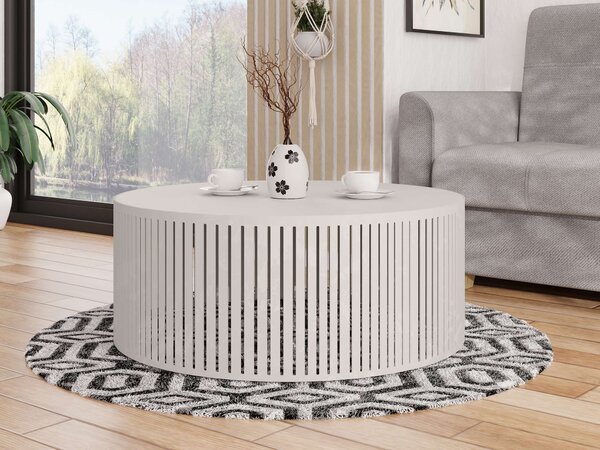 Dohányzóasztal Prunis, Laminált forgácslap, Fém, 30cm, Kasmír, Összeszerelve szállítva