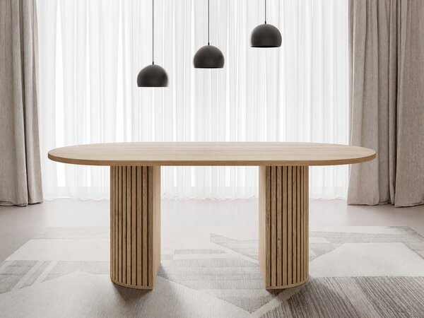 Asztal Comfivo Ulma, 75x90cm, Cremona tölgy