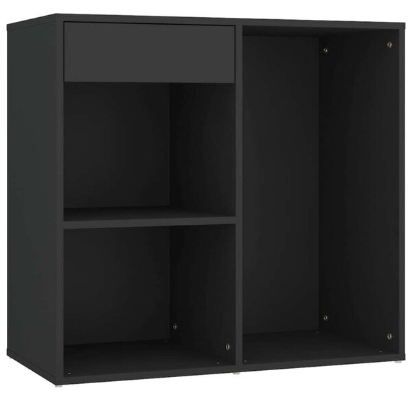 Elegáns LED-es Sminkasztal Szekrény - Fekete