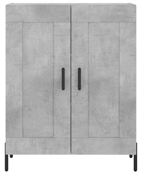Modern Fa Magasszekrény - Betonszürke - 180 cm