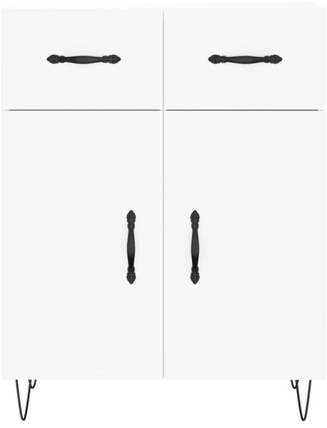 VidaXL Fehér Fa Magasszekrény - 69,5x34x180 cm