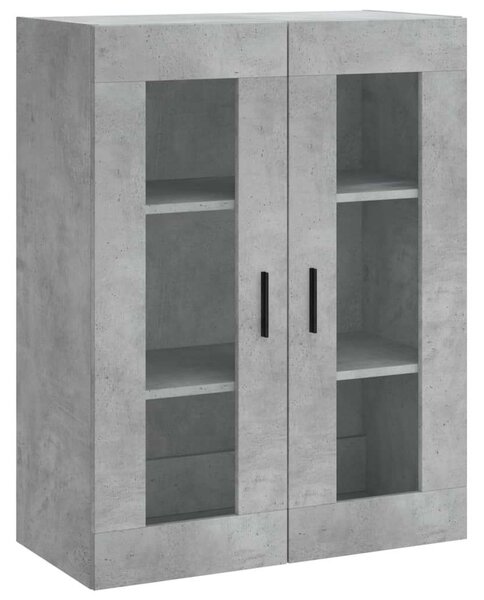 Betonszürke szerelt fa magasszekrény 69,5 x 34 x 180 cm