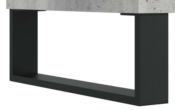 Betonszürke forgácslap tálalószekrény 104 x 35 x 70 cm