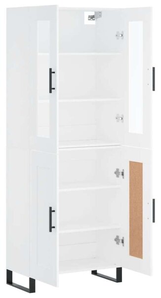 VidaXL Fehér Fa Magasszekrény - 180 cm