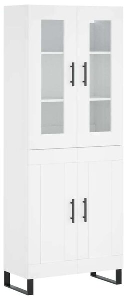 VidaXL Fehér Fa Magasszekrény - 180 cm
