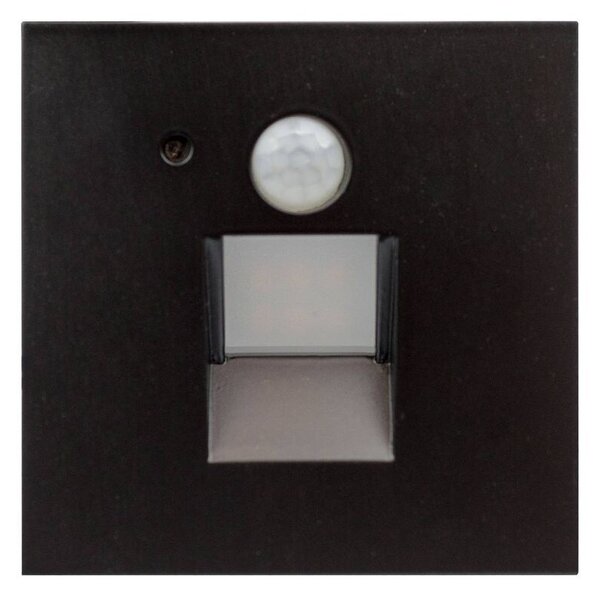 Arcchio - Neru Square LED Beépített Fali Lámpa Érzékelővel Black - Lampemesteren